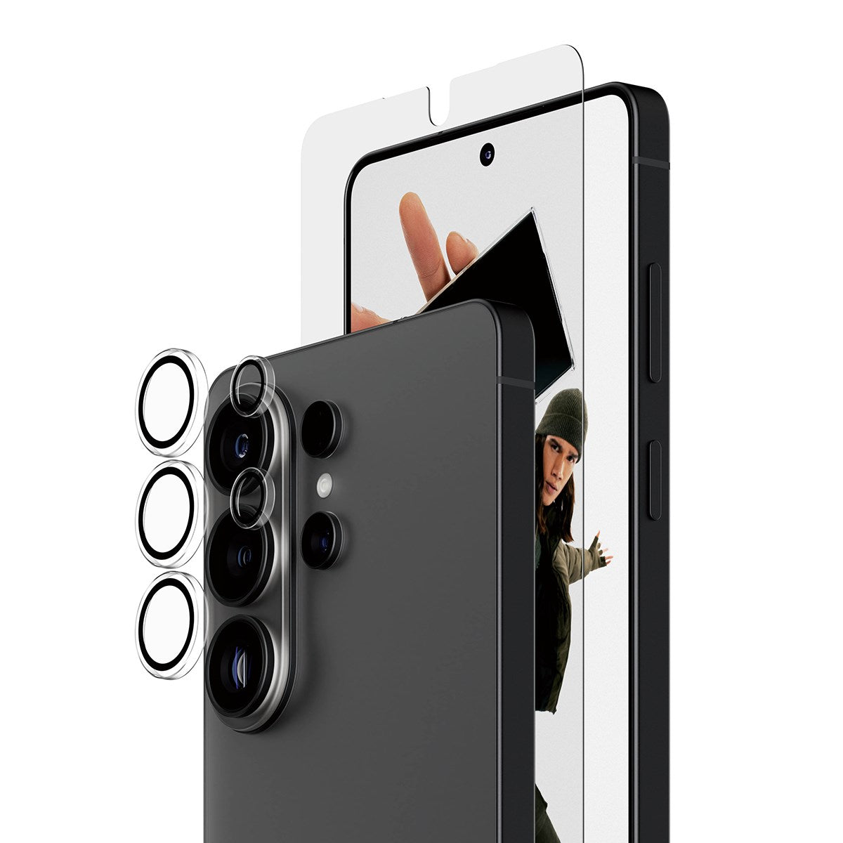 PanzerGlass® Hoops® 2-in-1 Pakke Samsung Galaxy S26 Ultra | Ultra-Wide Fit